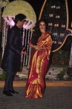 Rekha at Riddhi Malhotra & Tejas Talwalkar